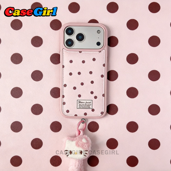『✅คุ้มค่าที่สุด』เคสหนังเทียมพรีเมียม ลายจุดวินเทจ สำหรับ iPhone 15 11 XR 17 13 16 12 14 Pro Max 14 Plus