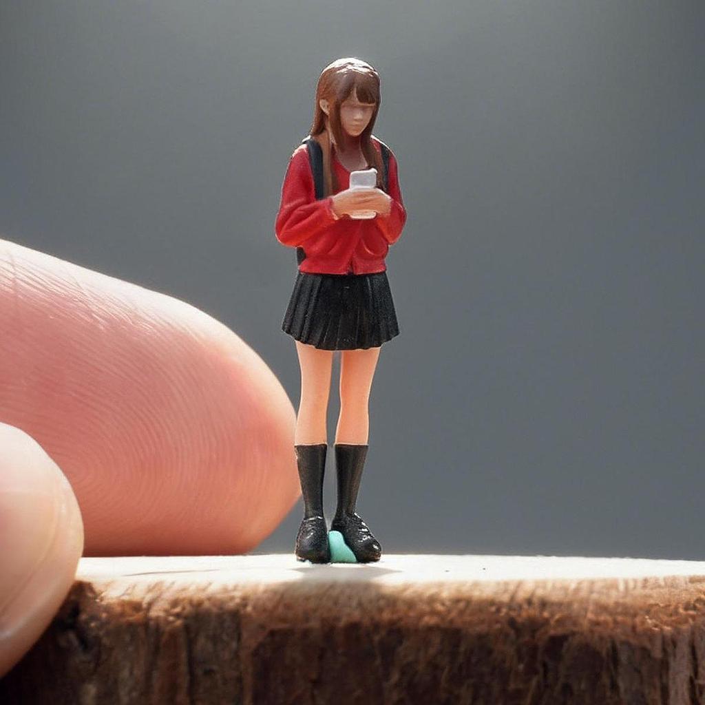 [arutoxalc] 1/64 กระโปรงสั้นสาวรุ่นมินิผมยาวรูปกระตุ้น Dioramas Tiny