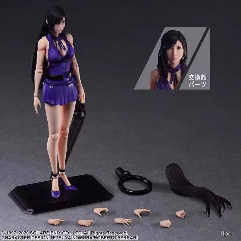เวอร์ชันดั้งเดิมพร้อมฉลาก pIayArts เปลี่ยน Final Fantasy FF6 Remake Version Tifa Dress Version Joint