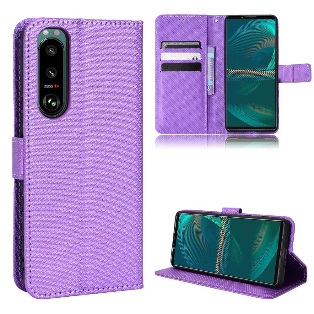 สําหรับ Sony Xperia 5 III กรณีคลุมทั้งหมดซองหนังพลิกกรณีโทรศัพท์มือถือ Xperia5 III หนังกรณีการ์ด