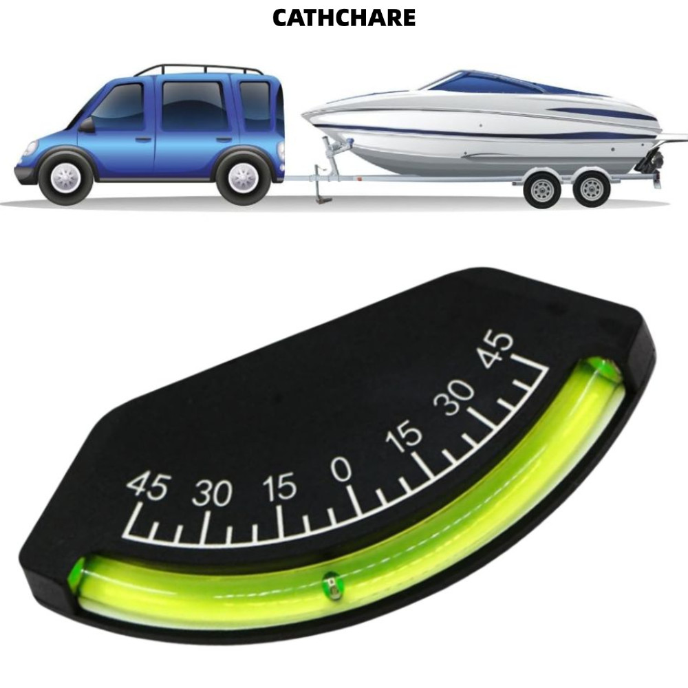 Inclinometer มุมมองสูง -45 ถึง +45 องศา, เครื่องวัดระดับคุณภาพสูงสำหรับใช้งานบนเรือและรถยนต์