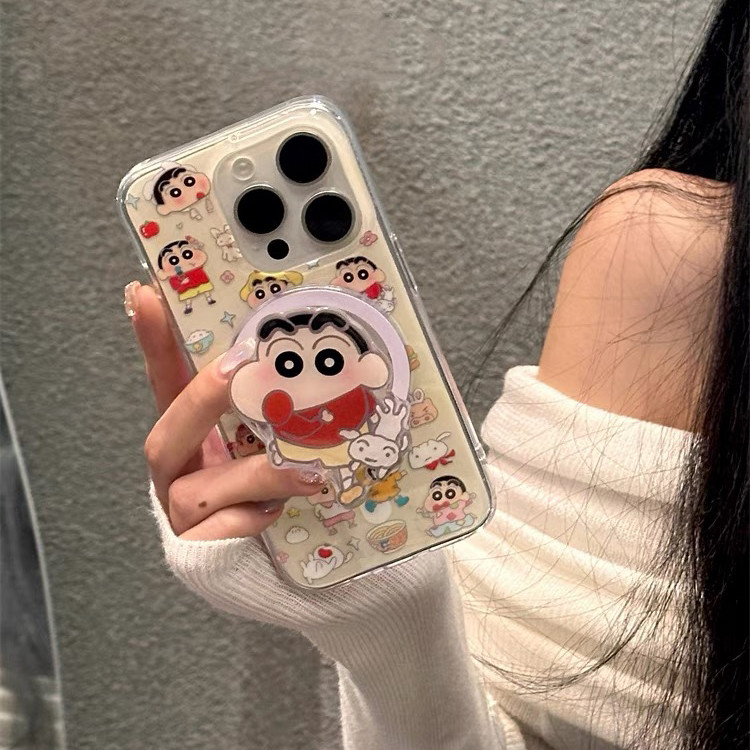 เคส vivo v40 5g เคส vivo v50 แม่เหล็กนุ่มน่ารัก Shin-Chan ตลกเหมาะสําหรับ oppo realme13/GT6/GTneo5se