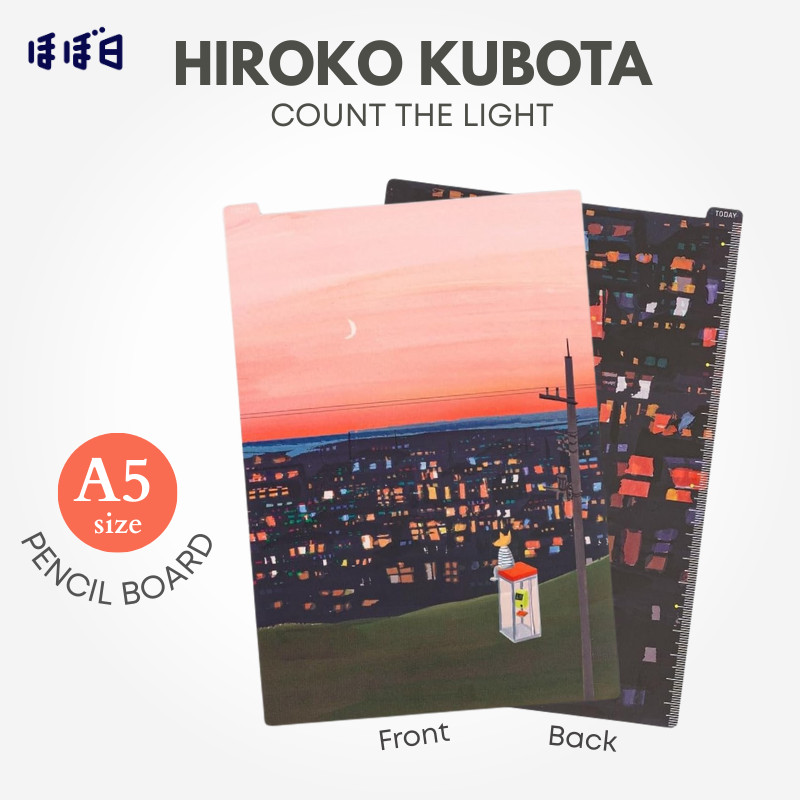 แผ่นรองเขียนดินสอ HOBONICHI รุ่น Cousin A5 - ลาย "นับแสง" โดย ฮิโรโกะ คูโบตะ ประเทศญี่ปุ่น เครื่องเขียนสำหรับสมุดบันทึก/ไดอารี่