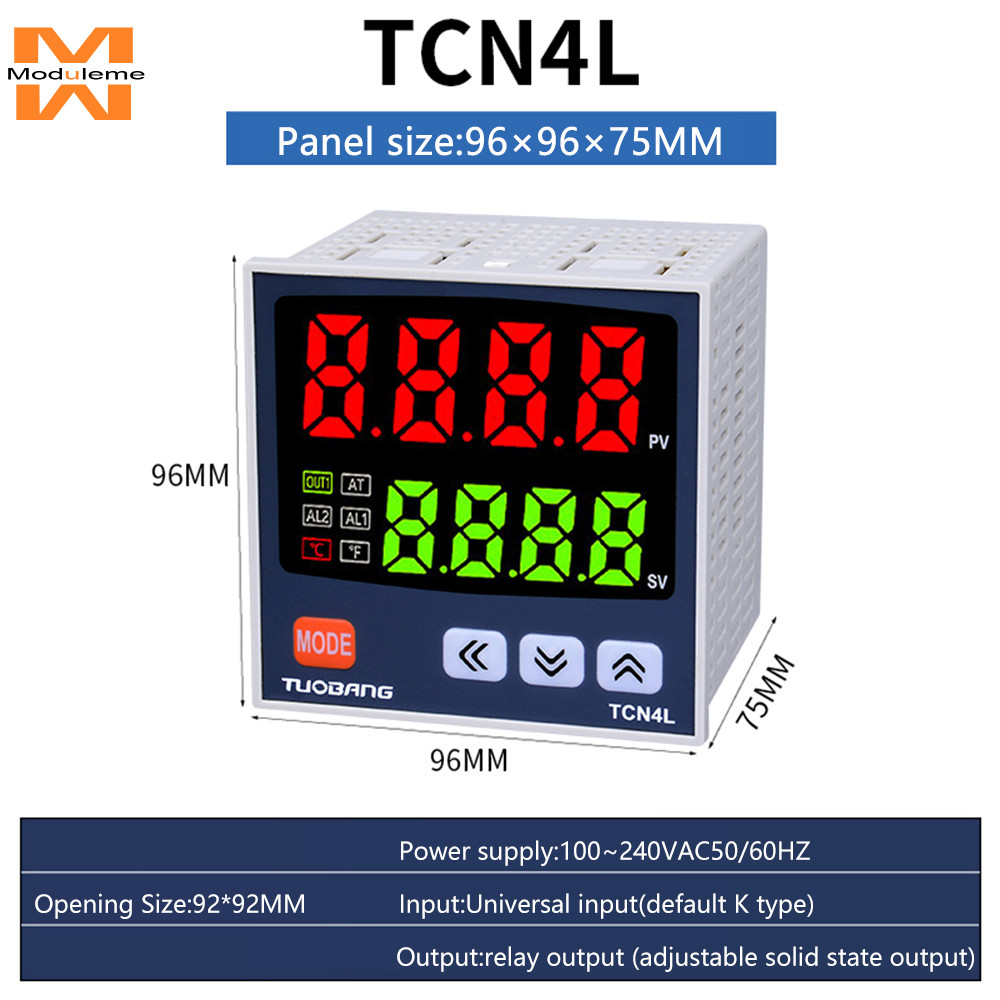 AC100 ~ 240V TCN4S/TCN4H/TCN4M/TCN4L ดิจิตอลอัจฉริยะสวิทช์ปรับอุณหภูมิมัลติมิเตอร์ 0 ~ 1370℃