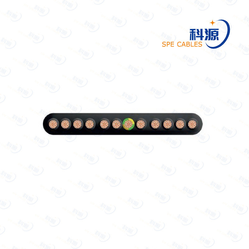 สายแบนทนอุณหภูมิสูง H05VH6-F/H07VVH6-F สายขับรถเครน