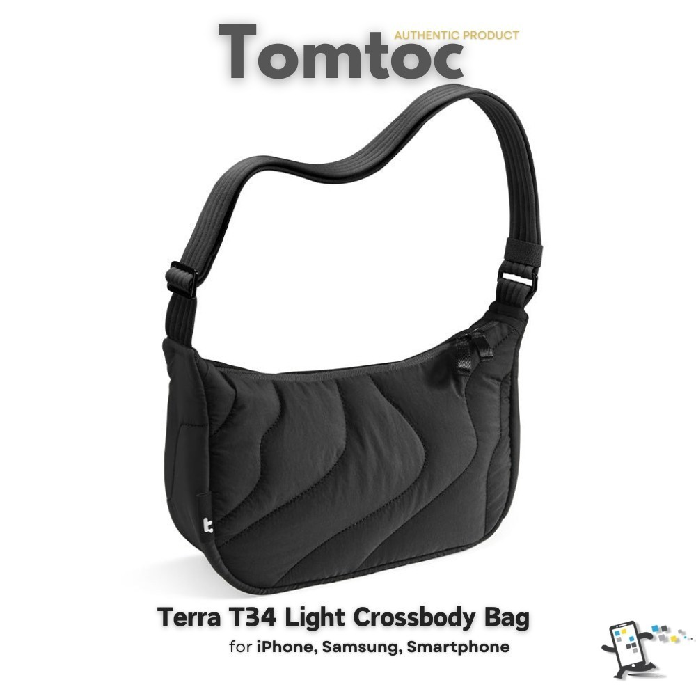 Tomtoc Terra T34 Light Crossbody Bag กระเป๋าสำหรับ iPhone, Samsung, SmartPhone และ อุปกรณ์เสริมอื่นๆ(พร้อมส่ง)