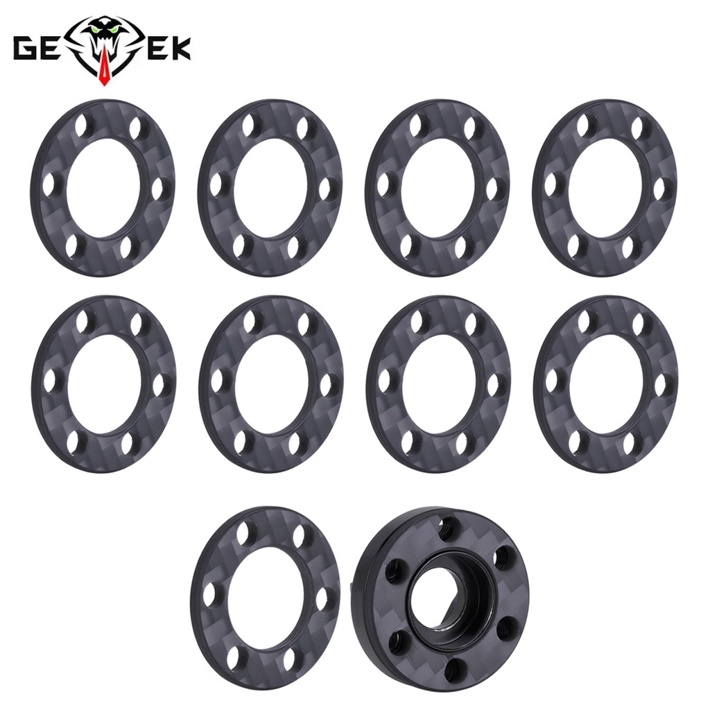 4/8 ชิ้นคาร์บอนไฟเบอร์ล้อ Hex Hub อะแดปเตอร์ Offset Spacer ความหนา 2 มม.สําหรับ 1.9 "2.2 "ประเภทล้อ Center 6-hole อัพเกรด