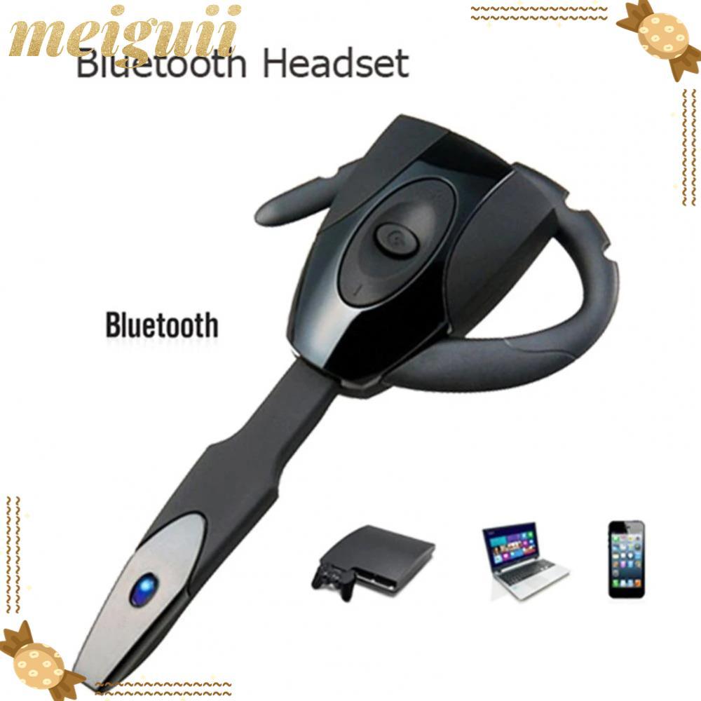 MEIGUII แฮนด์ฟรีไร้สายแบบคล้องหูเดี่ยวพร้อมปุ่มหูฟังไมโครโฟน