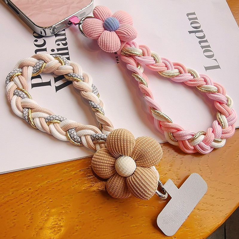 เชือกเส้นเล็กโทรศัพท์มือถือสายทอสีตัดกันสดข้อมือดีไซน์สั้นเดินทางกลางแจ้งปีนเขาท่องเที่ยว ราคา ถูกที่สุด ดีลบีเคเค แกลเลอรีภาพที่ 4