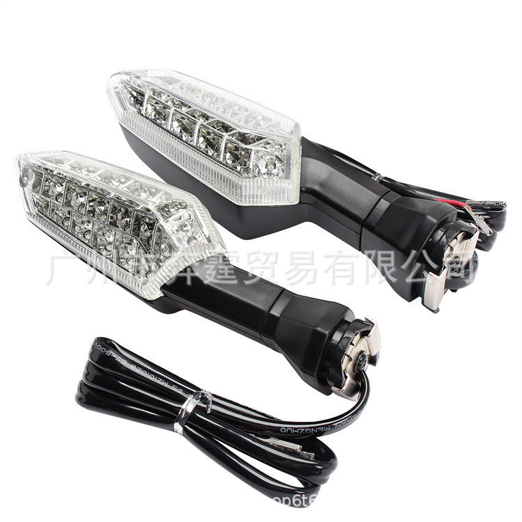 เหมาะสําหรับ Kawasaki Z125 Z250 Z300 Z400 Z650 Z700 Z800 Z900 ด้านหน้าด้านหลังไฟเลี้ยว LED คุณภาพสูง