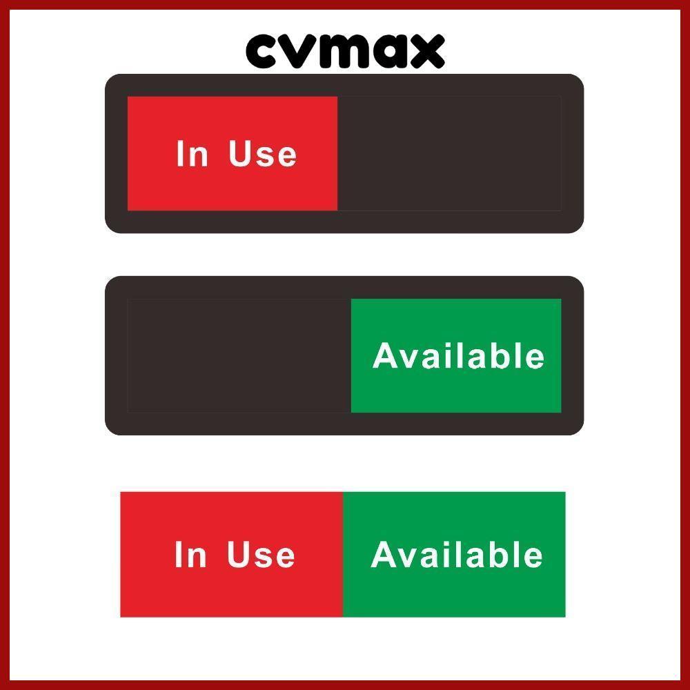 Cvmax ป้ายเตือน อะคริลิค กันน้ํา มีกาวในตัว ทนทาน สําหรับติดประตูสํานักงาน ห้องประชุม ป้ายสไลด์ประตู สําหรับสํานักงาน