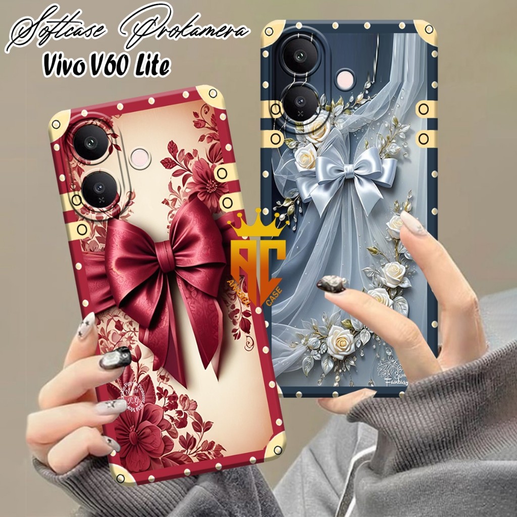 เคสสําหรับ VIVO V60 LITE - เคส VIVO V40 LITE - เคส VIVO V50 LITE พร้อมริบบิ้นกรอบสวยงาม - เคส Vivo [