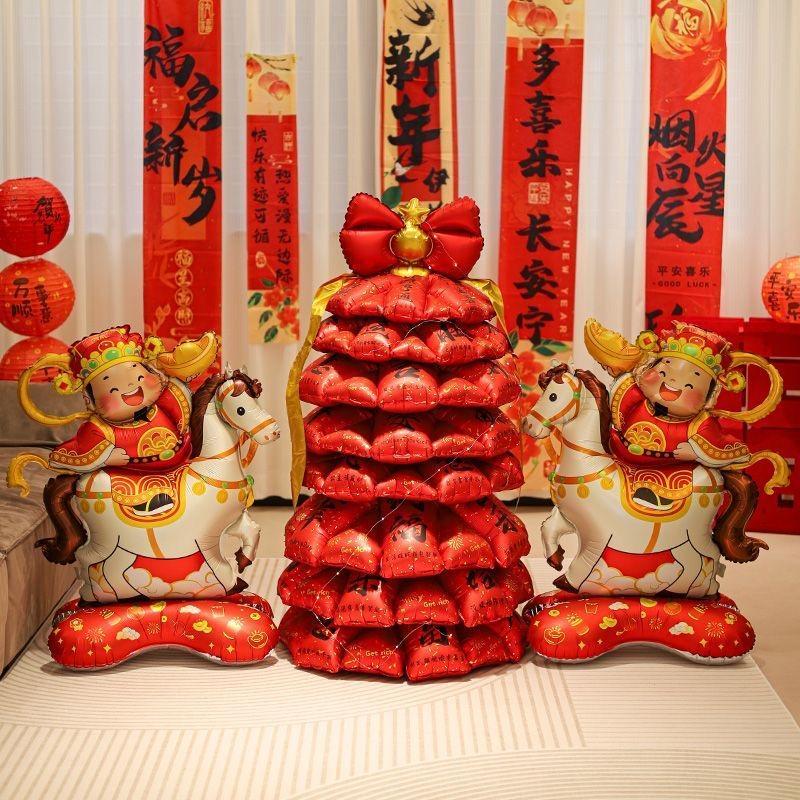 Chinese New Year Decoration Balloons ของตกแต่งวันตรุษจีน อุปกรณ์ประกอบฉากถ่ายรูป ของเล่น ลูกโป่ง ลูกโป่งปีใหม่ - รูปที่ 3