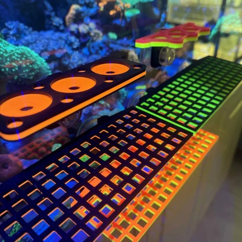 SPS Coral Holder Frag Rack Fluorescent Coral Bracket Luminous 3D พิมพ์ PETG Marine Reef ขาตั้งถังปลา