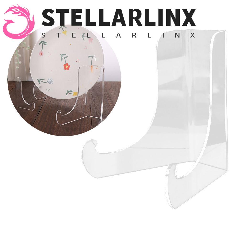 สเตลล่าrlixขาตั้งจานแบน,ขาตั้งโชว์อะคริลิคใส,รองรับตื้นขอบอเนกประสงค์ทนทาน60-องศามุมหนังสือยืนแสดง