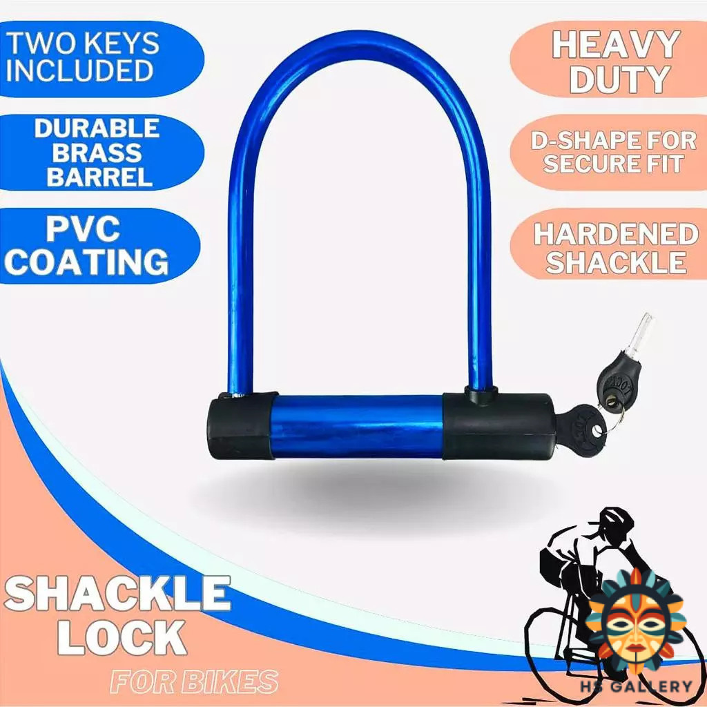 กุญแจล็อครถจักรยานยนต์ U-Shaped Anti-Theft U-Lock Bike U-Lock ล็อคยางกุญแจ U-Lock