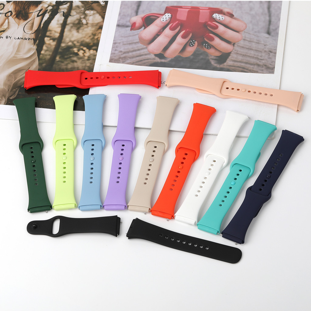 สายสิลิโคนกีฬาแบบนุ่ม + ฟิล์มกระจกนิรภัยสำหรับ for Smartwatch Redmi Watch 3 Active /3 Lite สายยาง แผ่นป้องกันหน้าจอ - รูปที่ 4