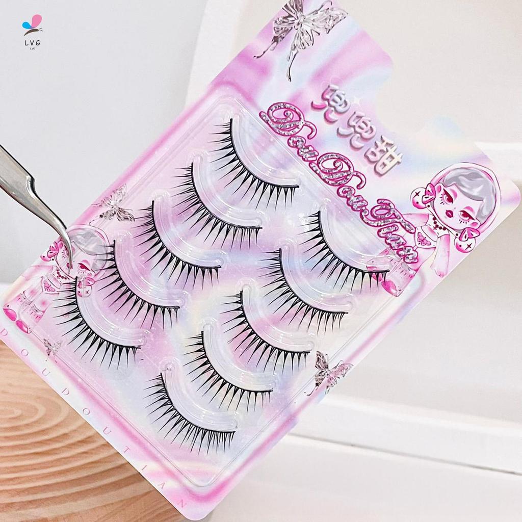 DIY คอสเพลย์ Wispy Strip Eyelashes ผู้หญิง DIY อะนิเมะ Full Strip Lashes สําหรับความงาม Eye คอสเพลย์