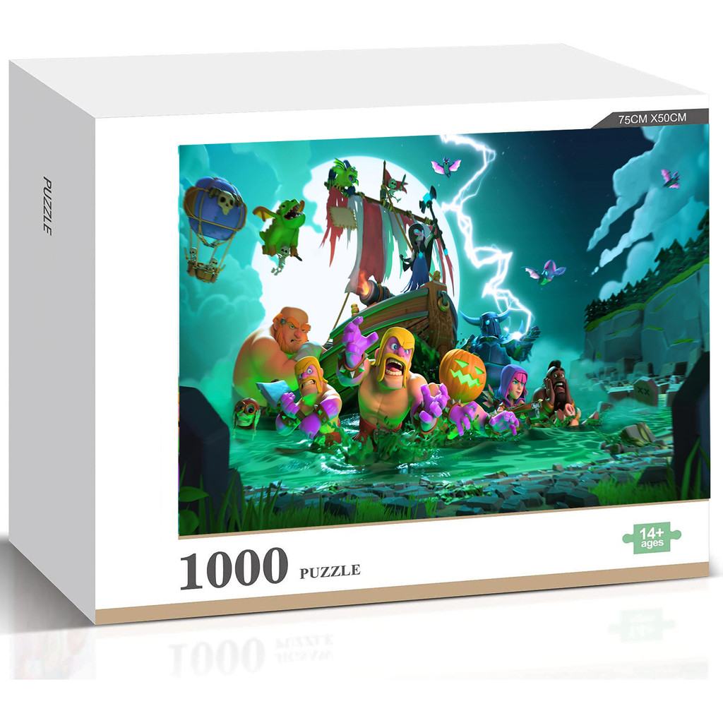 Clash of Clans ปริศนาจิ๊กซอว์สไตล์ใหม่บรรเทาความเครียดของเล่นเพื่อการศึกษาตกแต่ง