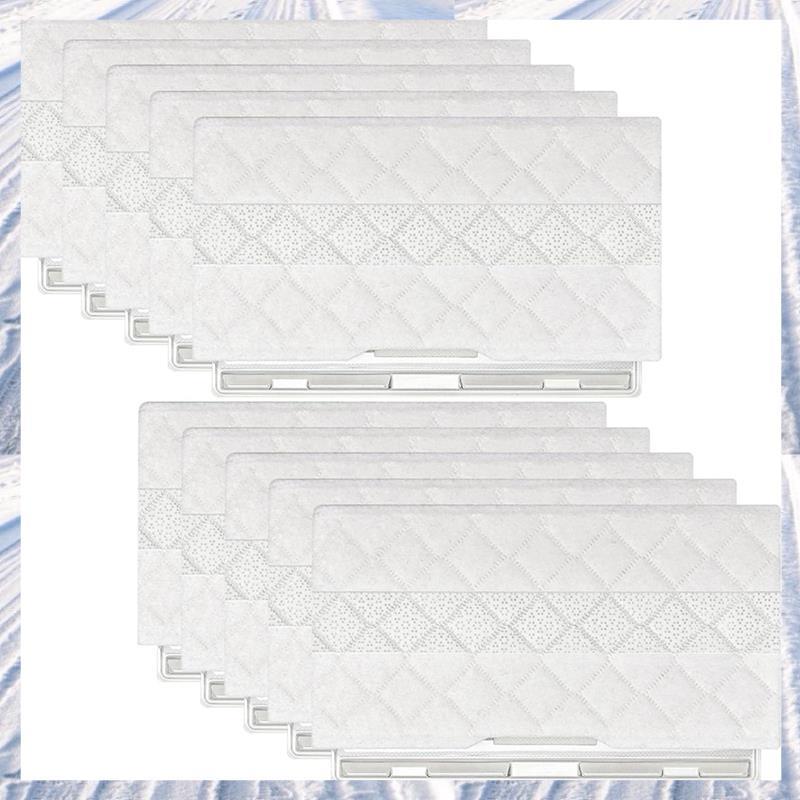 10 ชิ้น MOP Pads สําหรับ Vacmop Pro VM252 VM250 VM200 VC205 VM250 QM250 VM190 VM200P12 แผ่นทดแทนแบบใ