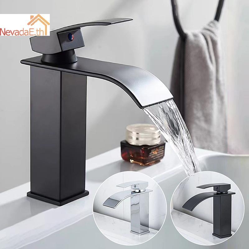 ND Bla ก๊อกน้ําพร้อมท่อสําหรับห้องน้ํา Lababo – Matte Sink Faucet ก๊อกผสมร้อนเย็นสําหรับอ่างล้างหน้า A
