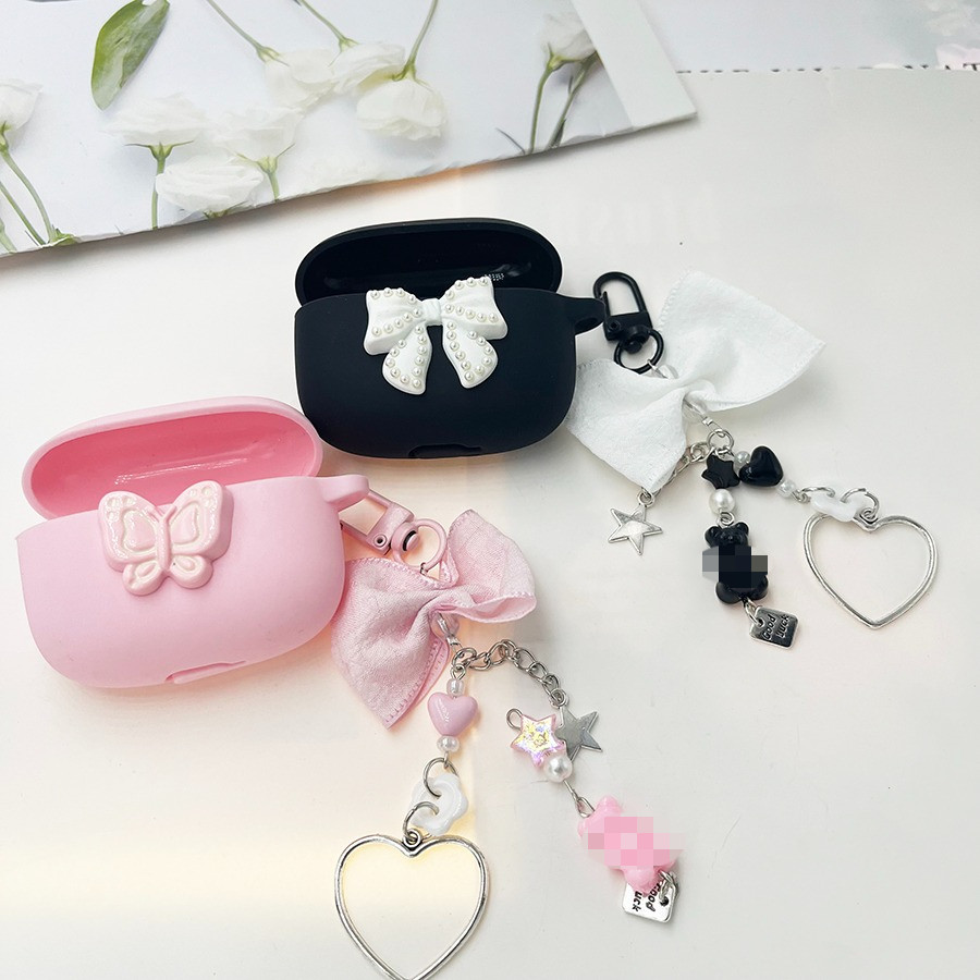 หรูหราหูฟังสําหรับ HUAWEI FreeBuds SE 4 ANC/SE3 SE2 พร้อม keychian เคสซิลิโคนสําหรับ Huawei FreeBuds