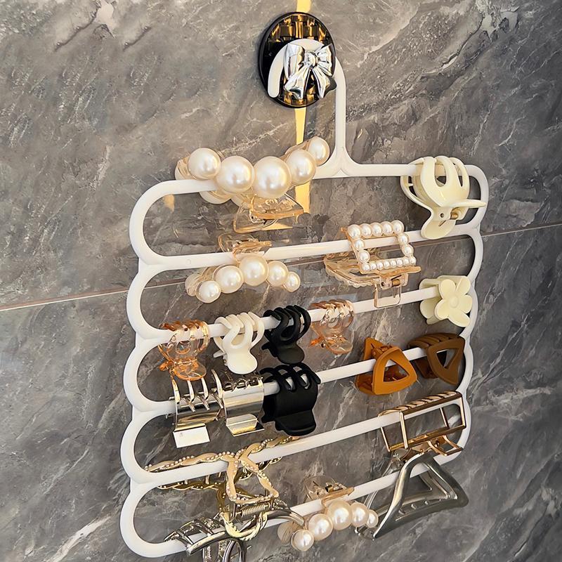 BBTH Hair Claw Storage Rack Organizer ความจุขนาดใหญ่ผู้ถือ Wall Hairpin แขวน Space al Storage Rack Vary