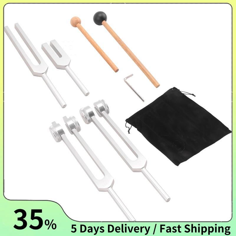 ชุดส้อมปรับแต่ง 4 ชิ้น (128Hz, 136.1Hz, MI 528Hz, 4096Hz),สําหรับ Healing Chakra,Sound Therapy,Relie