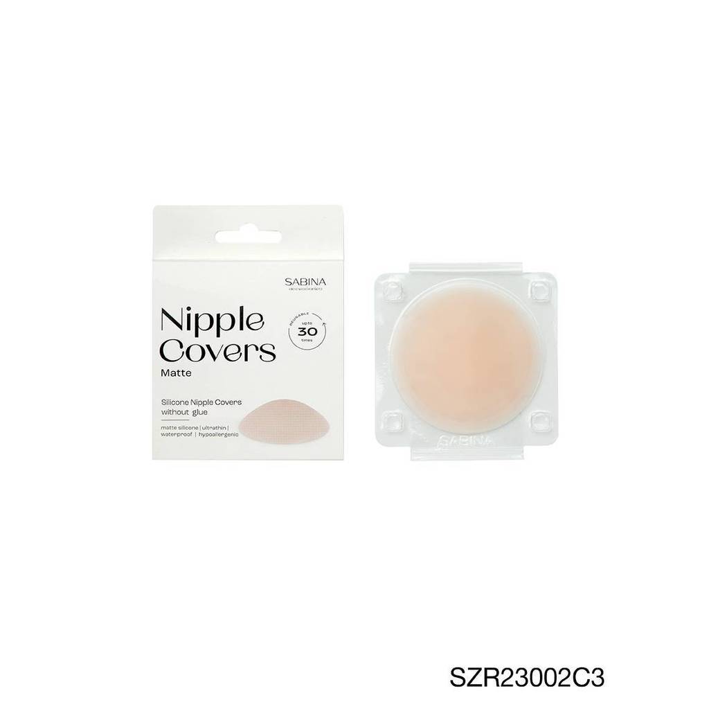 SABINA ซิลิโคนปิดจุกเนื้อแมตต์ แบบไร้กาว รหัส SZR23002C3 - สีเนื้ออ่อน