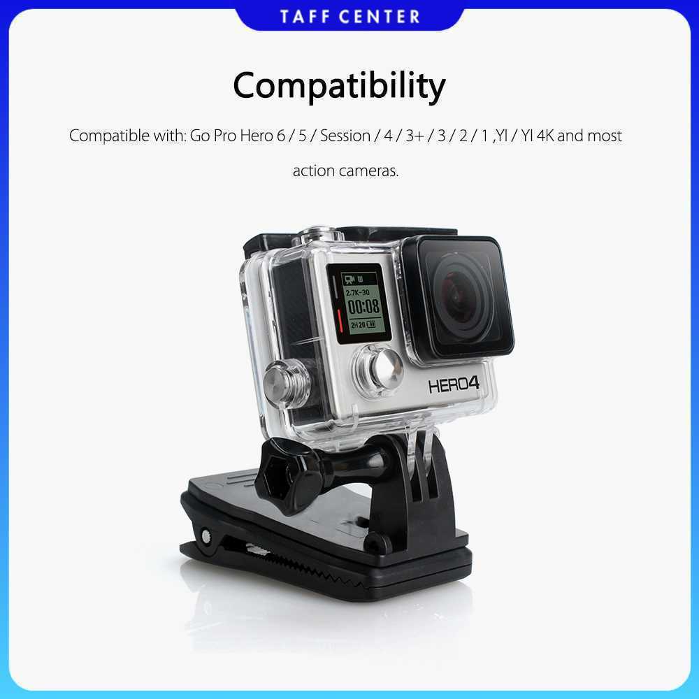 Vamson 360 Rotary Clamp Mount Clip สําหรับ GoPro Xiaomi Yi - VP512A
