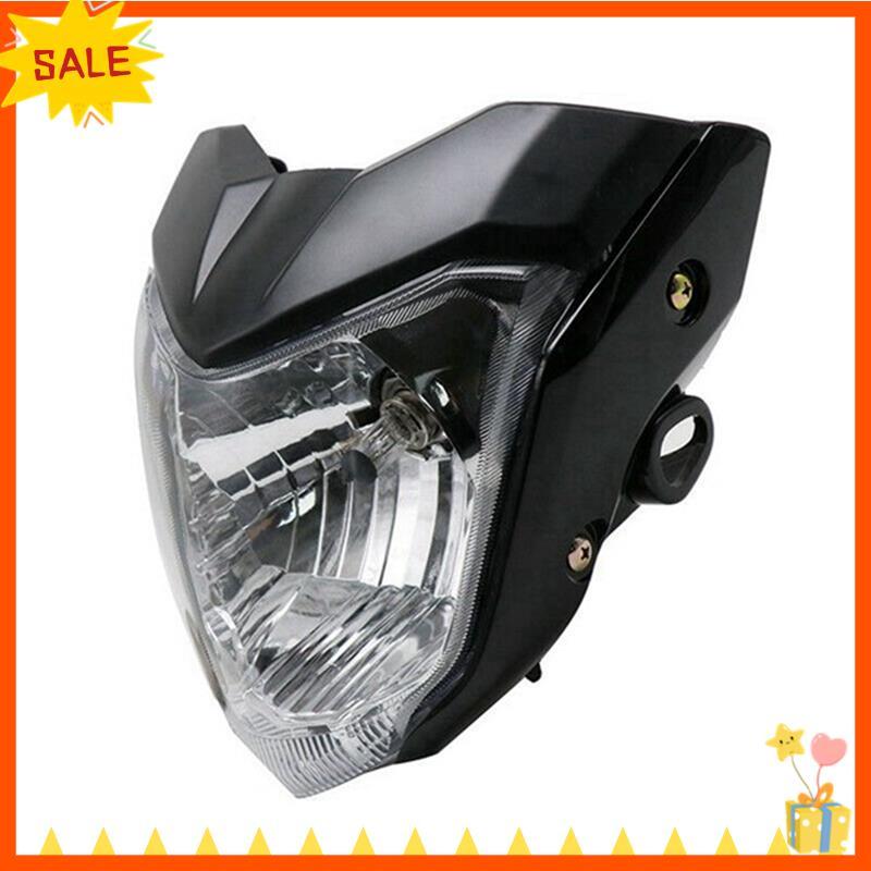 [Fast D]โคมไฟไฟหน้ารถจักรยานยนต์พร้อมชุดวงเล็บหลอดไฟสําหรับ FZ16 YS150 FZER150 FZER 150 FZ 16 Amber