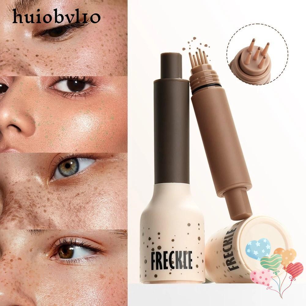 HUIOBVLTH ชั่วคราวกระแสตมป์,กันเหงื่อ 5 จุด Faux Freckle ปากกา, Quick Dry Light Coverage กันน้ําปลอมกระ Marker Looking เหมือนจริง Freckle แต่งหน้า