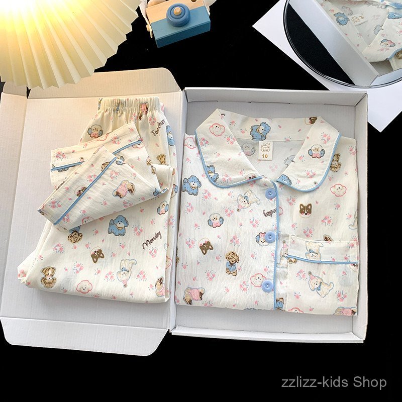 ชุดนอนเด็กแขนยาวลายคลาวด์ ทำจากผ้าฝ้ายคุณภาพ เหมาะสำหรับทารกจนถึงเด็กโต - รูปที่ 3