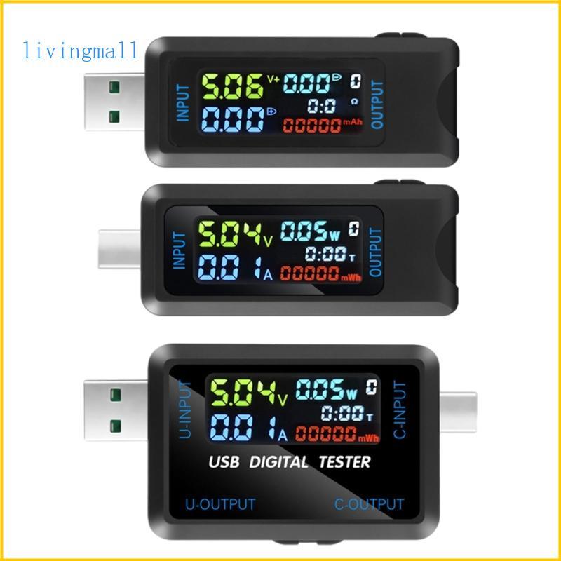 LIVI USB Tester Digital Voltmeter Amperimetro Current Voltage Meter USB Power Meter