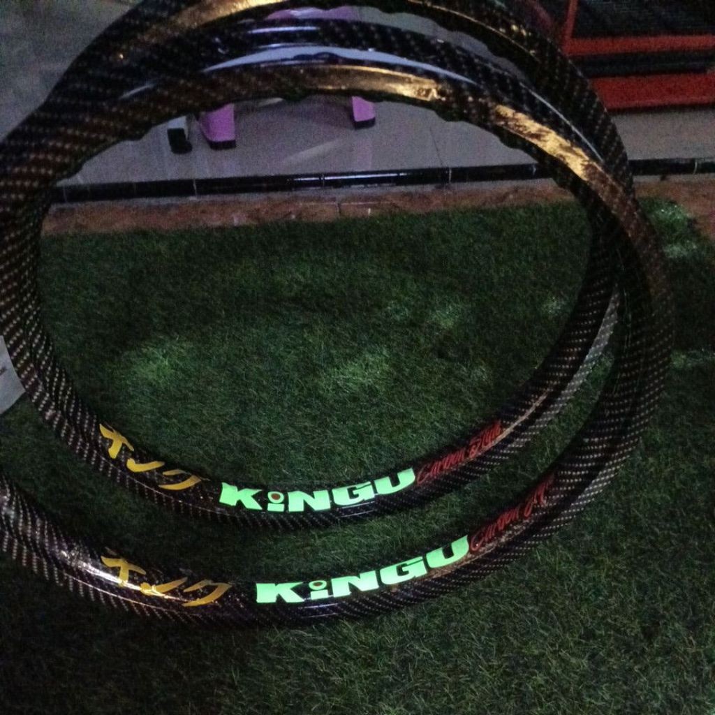 KINGU CARBON STYLE RIM STICKER RING 17 RING 18 CAN BE CLEAR