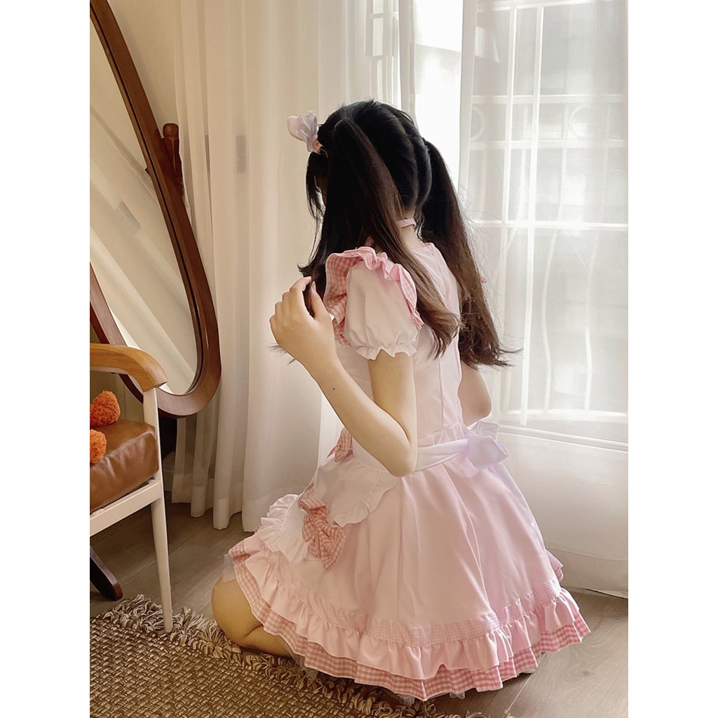 SEXY HONEY ชุดเซ็กซี่รัดรูป ชุดคอสเพลย์อนิเมะ ชุดแม่บ้านญี่ปุ่น 🥳💞 M-5XL | 40-100กก. S-132 รูปที่ 4