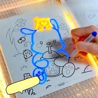 🚚 ส่งไว 🚚31 ซม.LED กระดานวาดภาพเรืองแสง DIY เด็กกระดานวาดภาพเรืองแสง Night Light ข้อความหมายเหตุกระดานวาดภาพอะคริลิค
