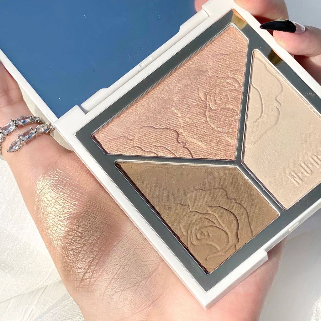 contour คอนทัวร์ Floating Shadow Master Personally Research Pearlescent Highlighter Contouring Palet