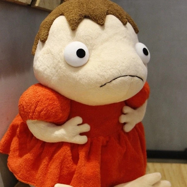 Ponyo Doll Oversize Ponyo Sosuke Hayao Miyazaki Plush Goldfish on the Cliff Princess Half Fish Man