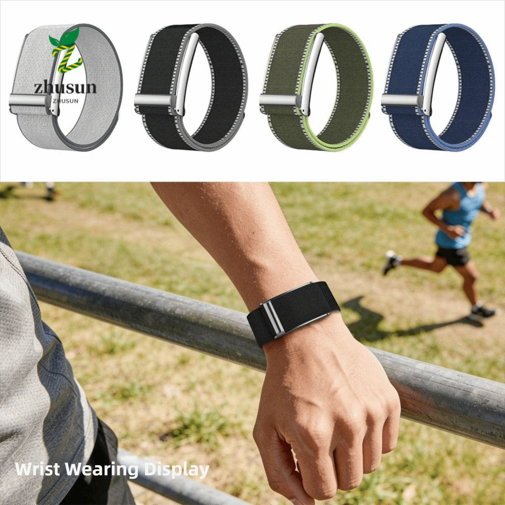 ZHUSUN Elastic Sport Band, Nylon Adjustable Fitness Tracker Strap, Soft Scratch-proof Breathable Bic