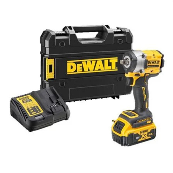 DEWALT บล็อกกระแทกไร้สาย รุ่น DCF921P1-B1 ครบชุด พร้อมกล่อง พร้อมแบต บล็อกแบต บล๊อกแบต DCF921N-B1 ตั