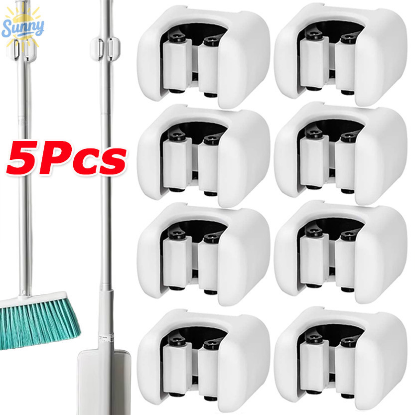 1/3/5 ชิ้น Non Punching Mop Storage Clip/กันน้ําห้องน้ํา Organizers Holder