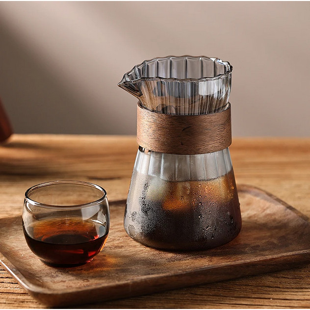 Pour Over Coffee Server Glass Carafe 500ml - FM-5ML2 หนึ่งสองถ้วย