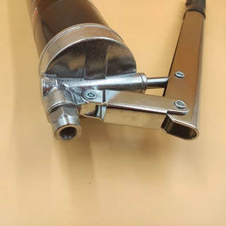 กระบอกอัดจารบี ปืนอัดจารบี 600 CC 12000 psi แบบใส (2 ลูกสูบคู่) สายอ่อน + สายแข็ง ,เครื่องมืออัดจารบี รุ่นงานหนัก