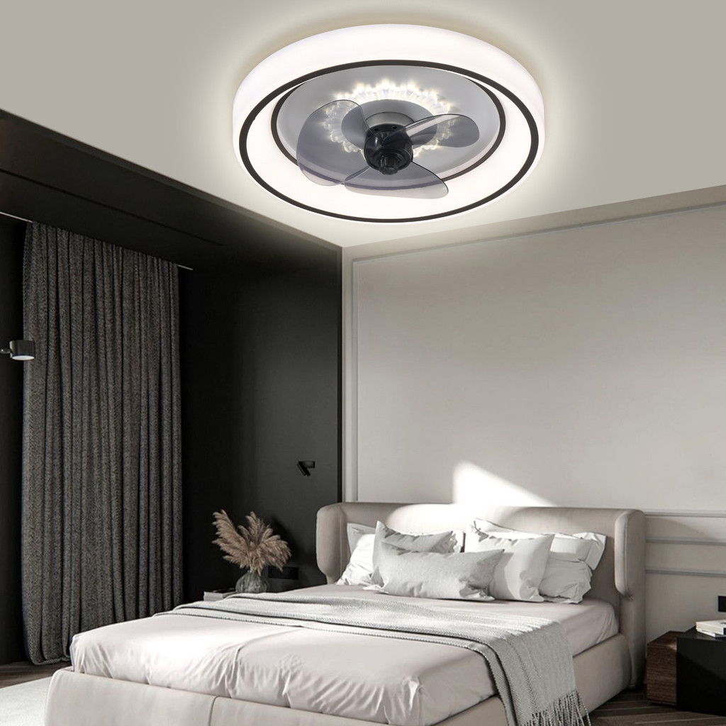 Bedroom Fan Light Ceiling Dining Room Children's Room Study with Fan Ceiling Light Modern Ceiling Li