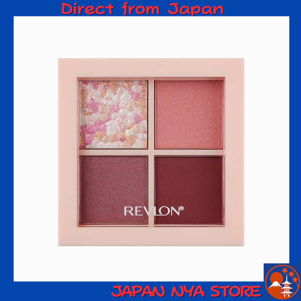 Revlon Dazzle Eyeshadow Quad 003 Vintage Rose พาเลตต์อายแชโดว์ 4 เนื้อสัมผัส (Matte มัท, Satin แซทิน