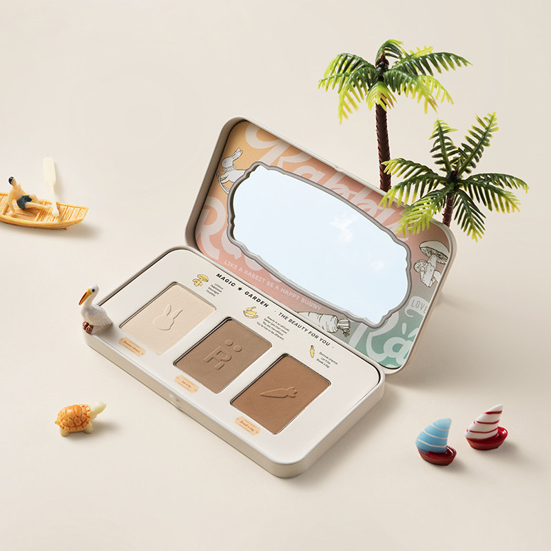 corrector คอนซีลเลอร์ Toorune Peptide Moisturizing Magic Garden Tricolor คอนซีลเลอร์ปกปิดจุดด่างดําร