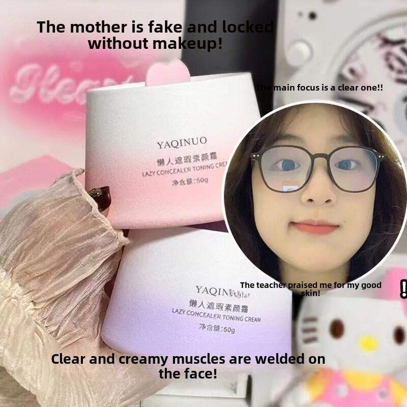 ดูธรรมชาติBBครีมใบหน้าคอสดใสสีผิวคนขี้เกียจครีมคอนซีลเลอร์ไม่ปลอมสีขาวนักเรียนพรรคแยก WLD0