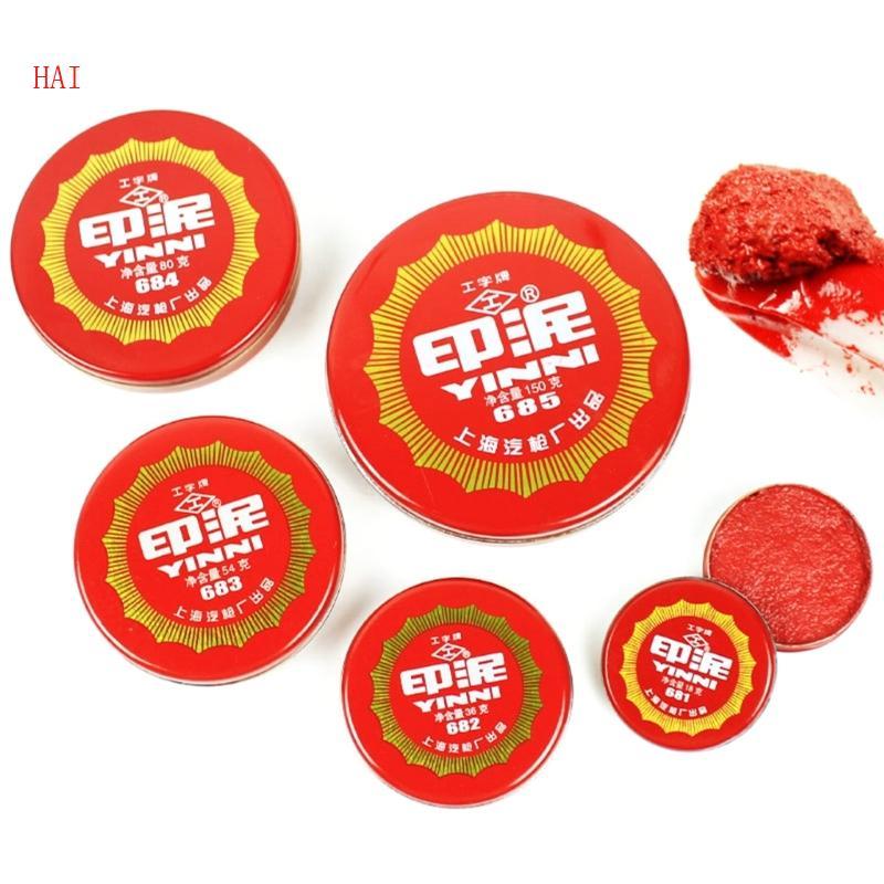 HAI Red Ink Pad Stamp Finger Printing Ink Pad Ink Pad Stamp Finger Ink Pad