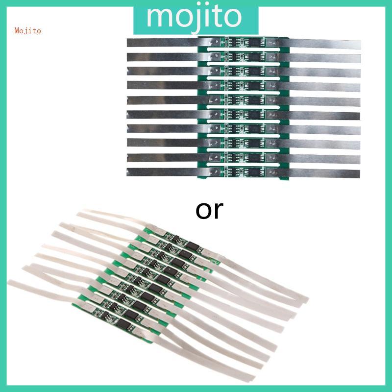 Mojito 10 ชิ้น 3 7V 3A 18650 Charger Over Charge สําหรับแผ่นป้องกันพร้อมเข็มขัดบัดกรี